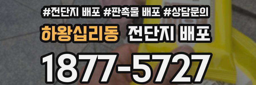 하왕십리동 전단지 배포