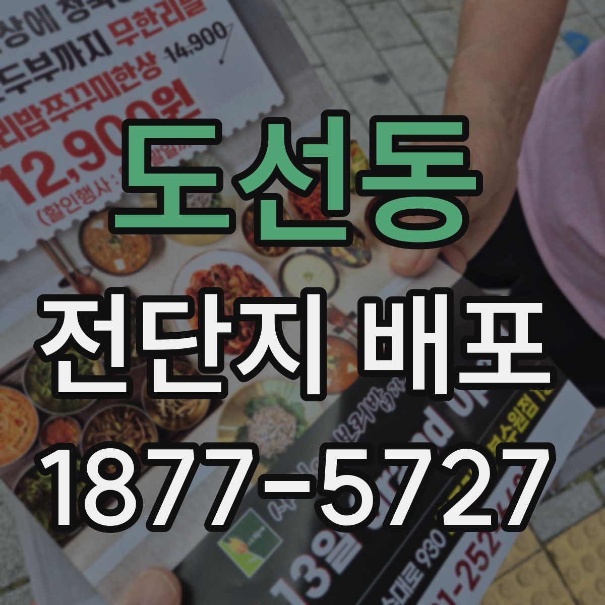 도선동 전단지 배포