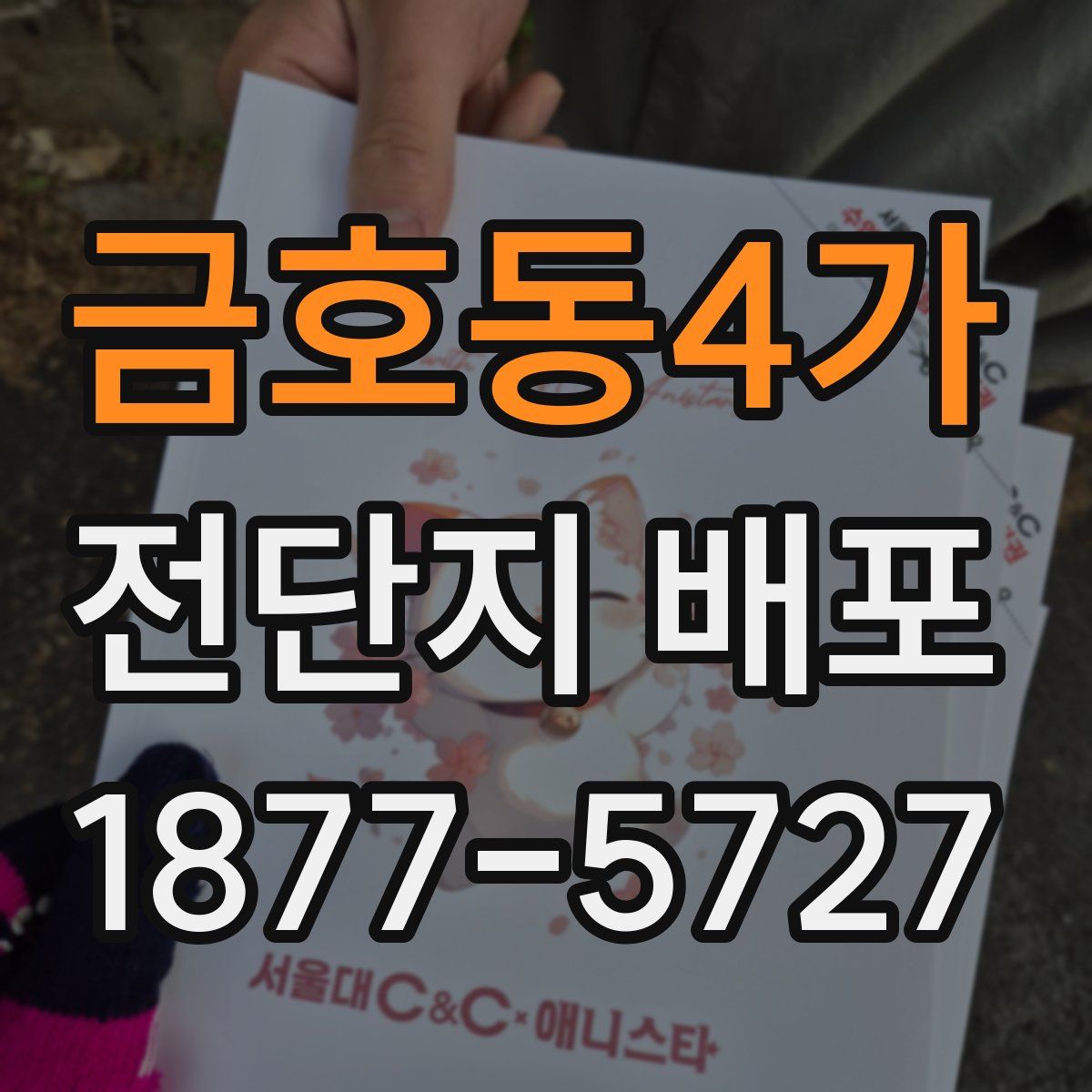 금호동4가 전단지 배포