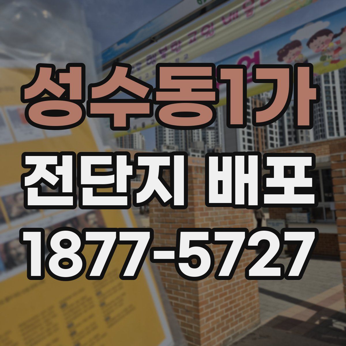 성수동1가 전단지 배포