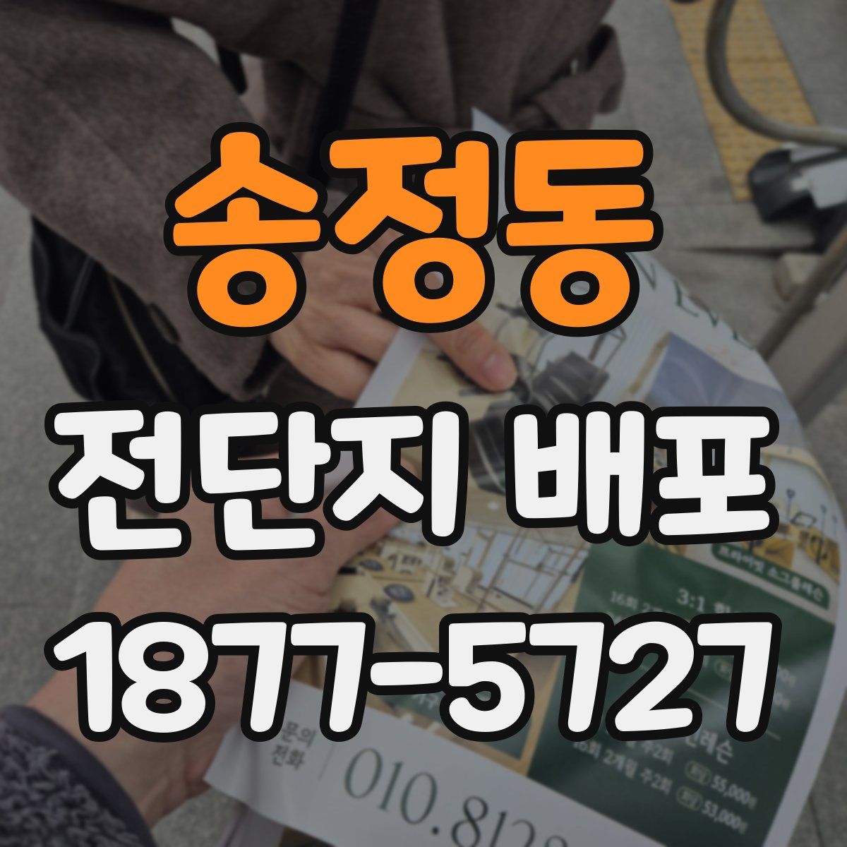 송정동 전단지 배포