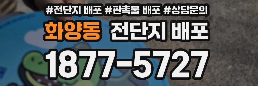 화양동 전단지 배포