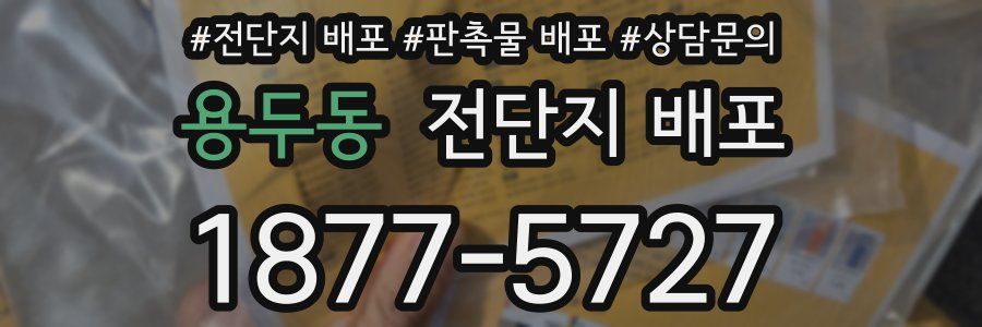 용두동 전단지 배포