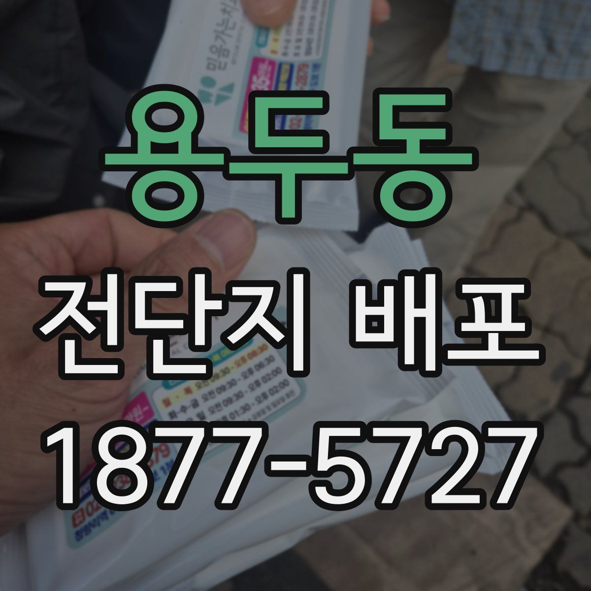 용두동 전단지 배포