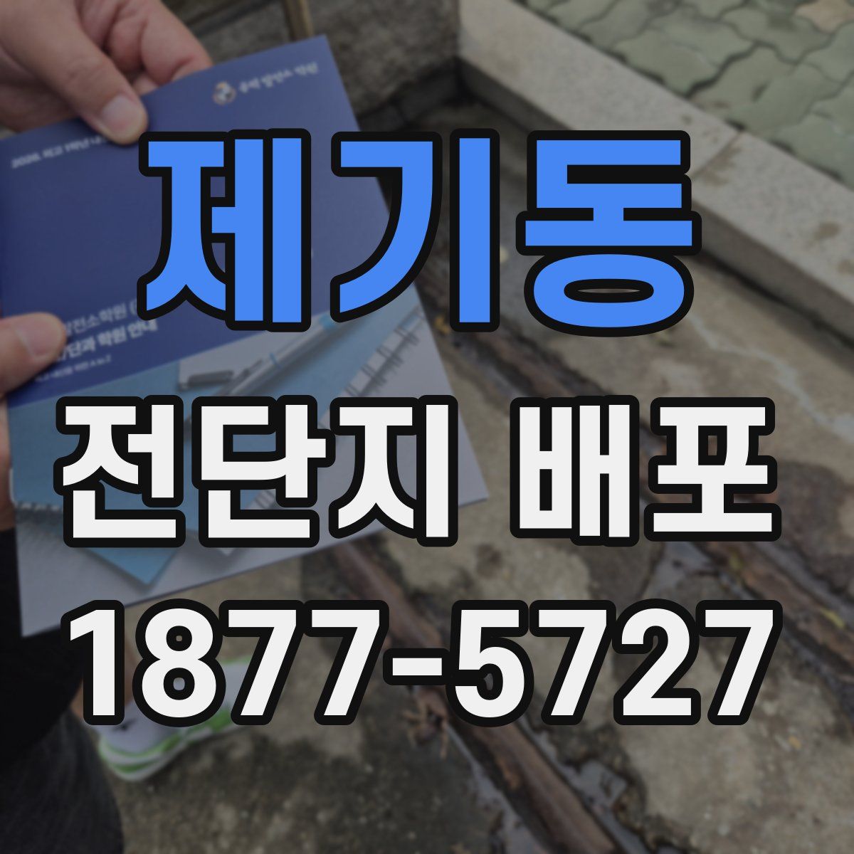 제기동 전단지 배포