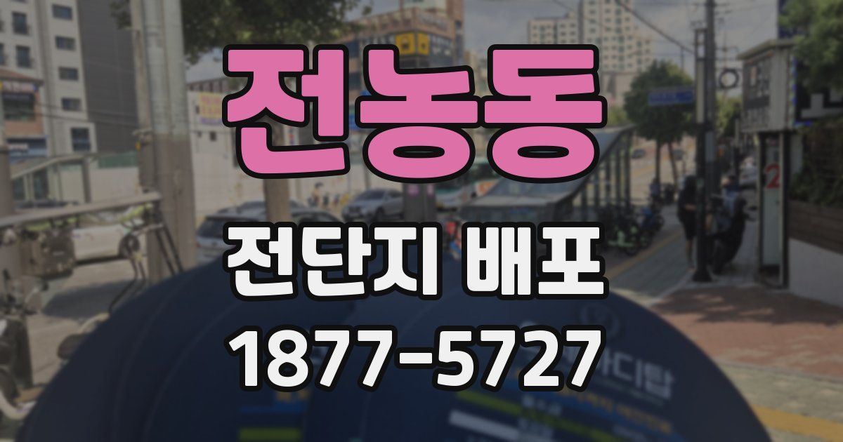 전농동 전단지 배포