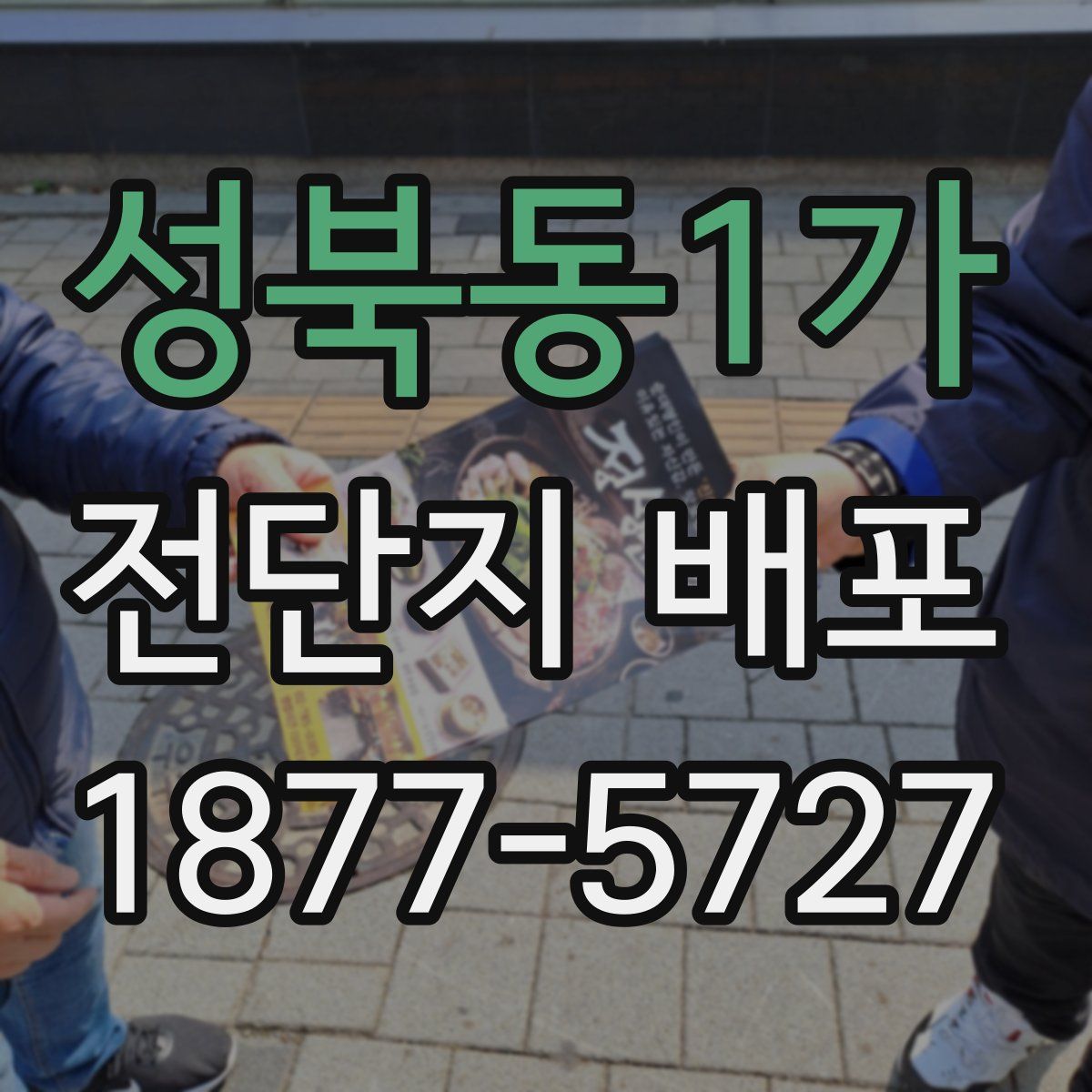 성북동1가 전단지 배포