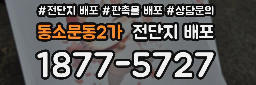 동소문동2가 전단지 배포