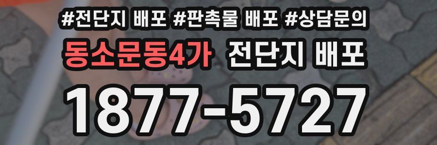 동소문동4가 전단지 배포