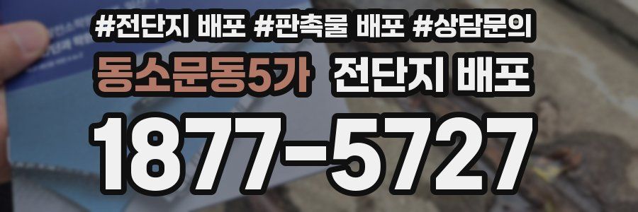 동소문동5가 전단지 배포