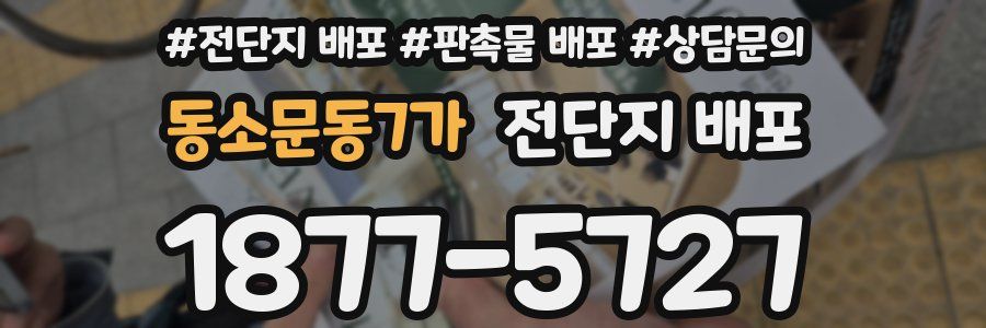 동소문동7가 전단지 배포