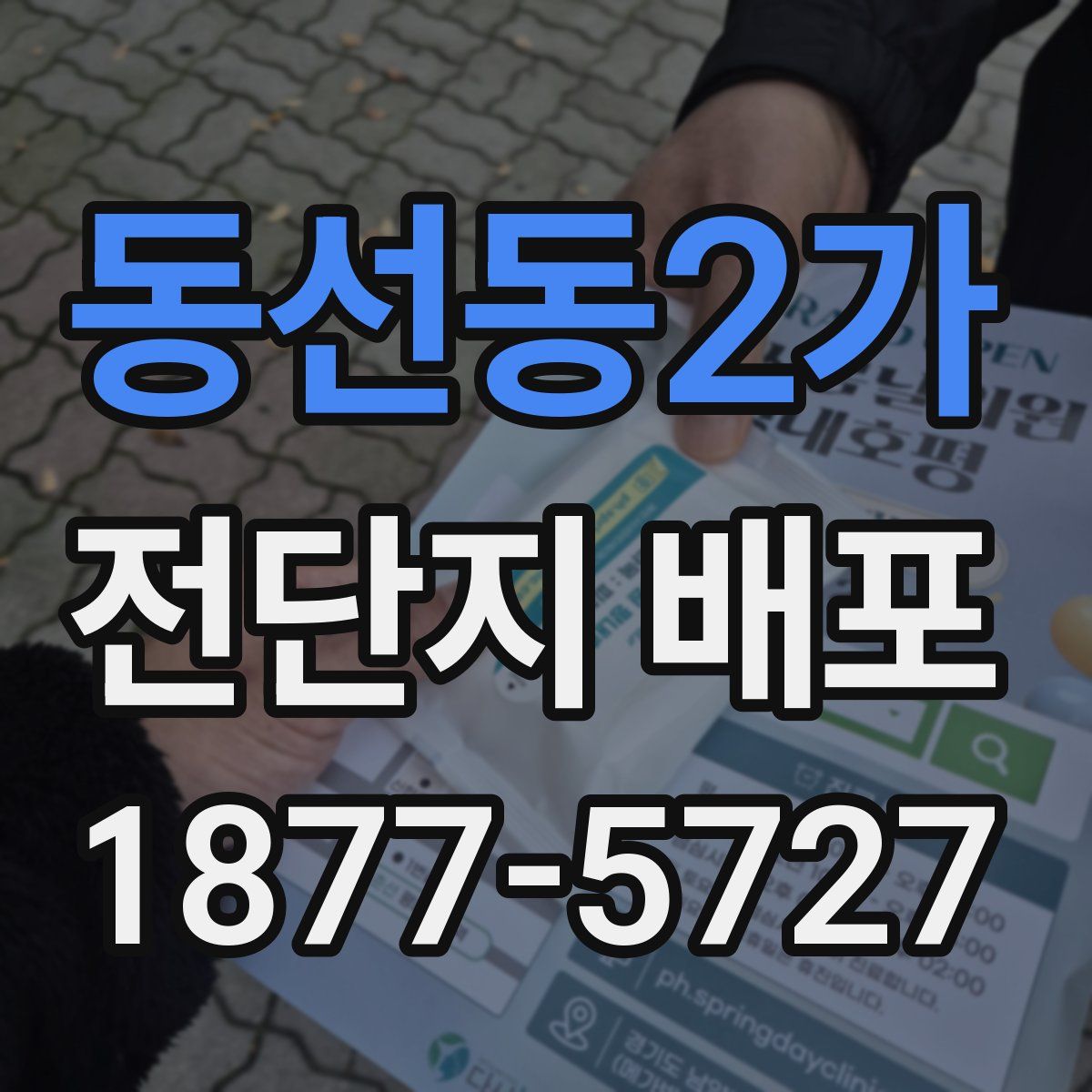 동선동2가 전단지 배포