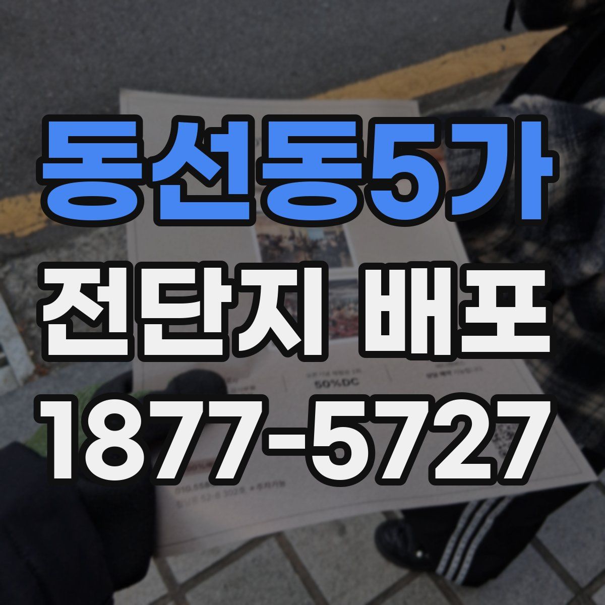 동선동5가 전단지 배포