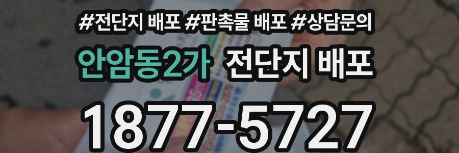 안암동2가 전단지 배포