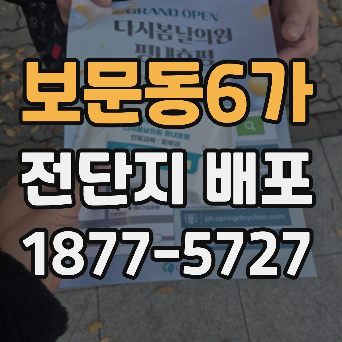 보문동6가 전단지 배포