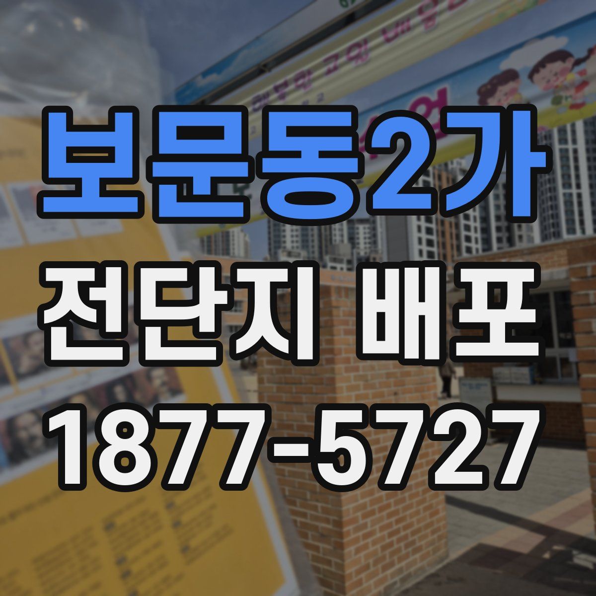 보문동2가 전단지 배포