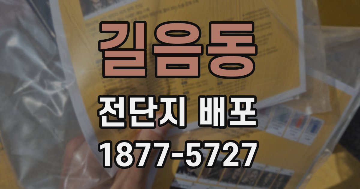 길음동 전단지 배포