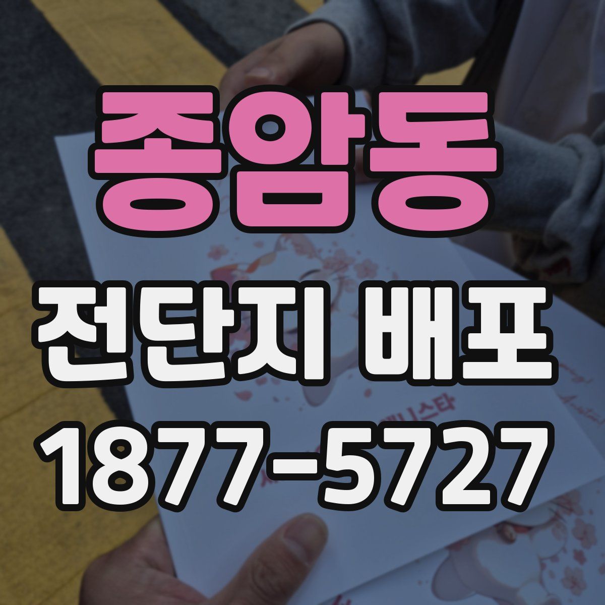 종암동 전단지 배포