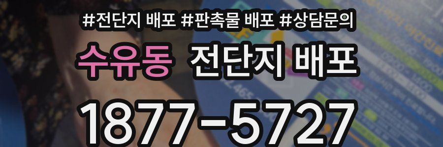 수유동 전단지 배포