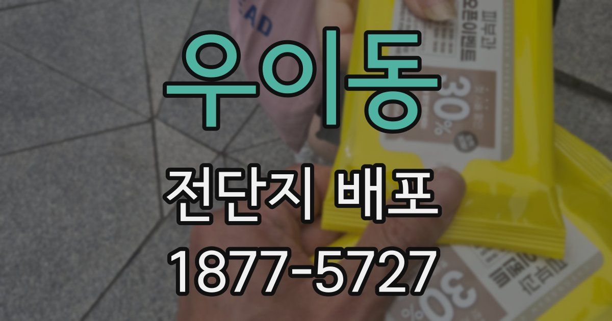 우이동 전단지 배포