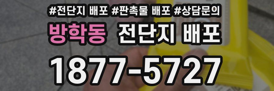 방학동 전단지 배포