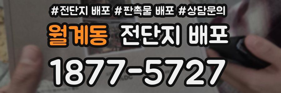 월계동 전단지 배포