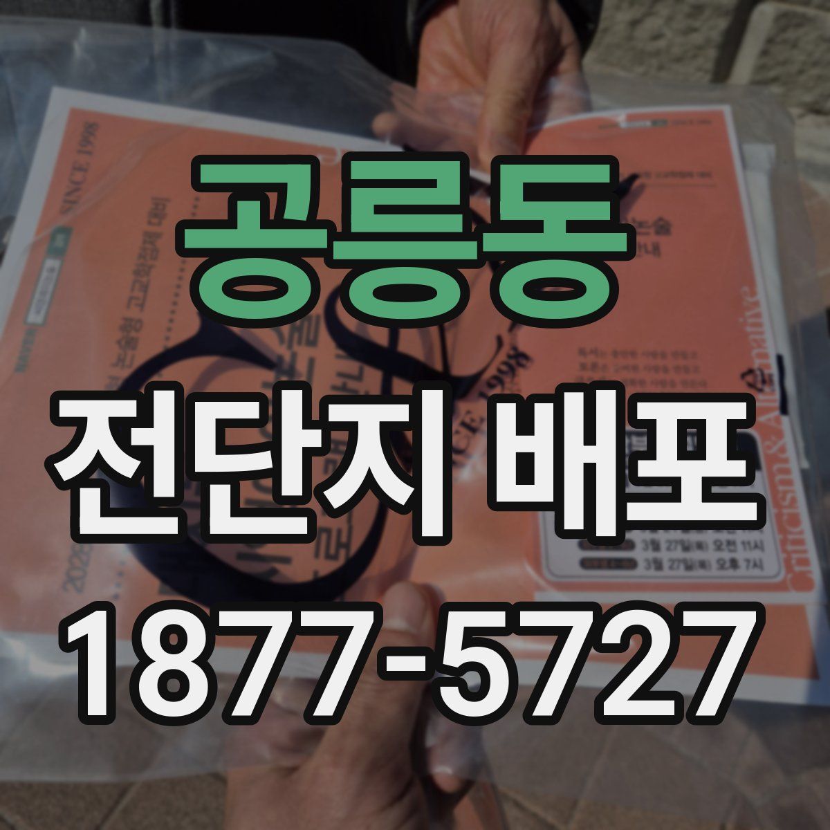 공릉동 전단지 배포