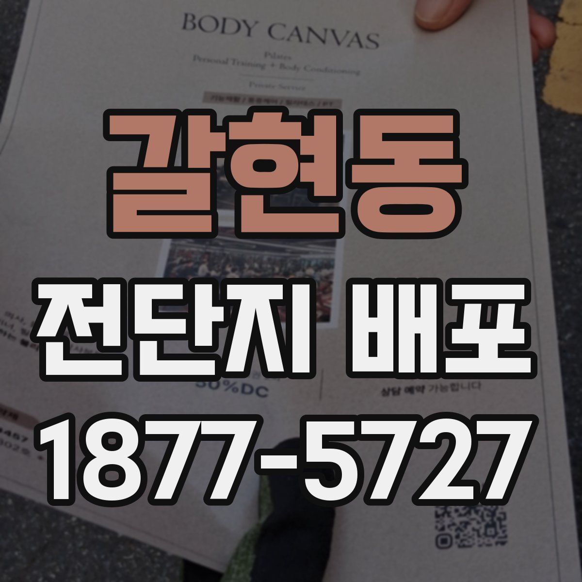 갈현동 전단지 배포