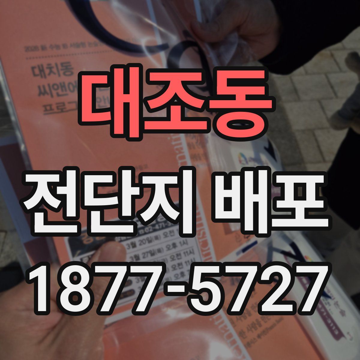 대조동 전단지 배포