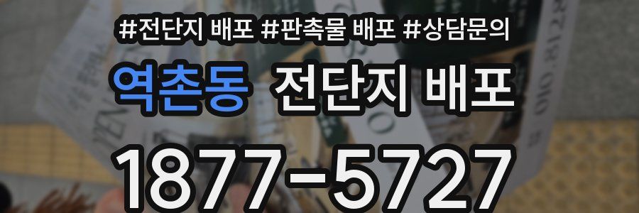 역촌동 전단지 배포