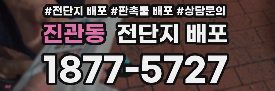 진관동 전단지 배포