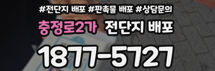 충정로2가 전단지 배포