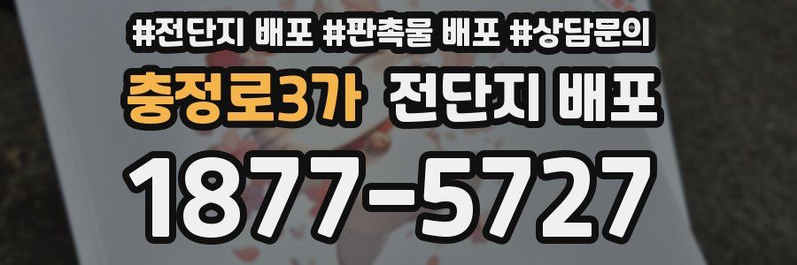 충정로3가 전단지 배포
