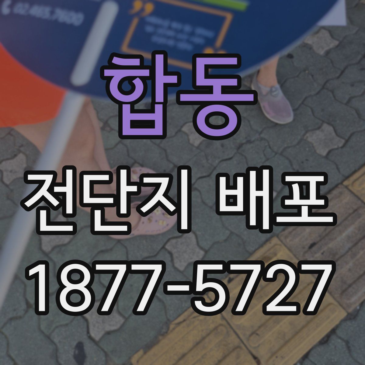 합동 전단지 배포