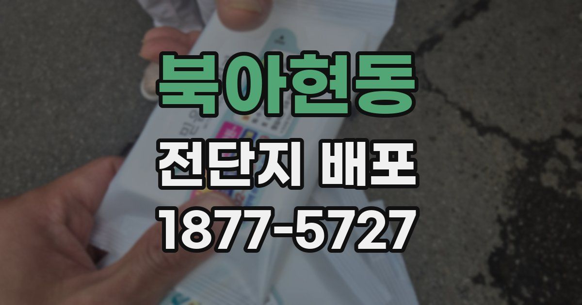 북아현동 전단지 배포