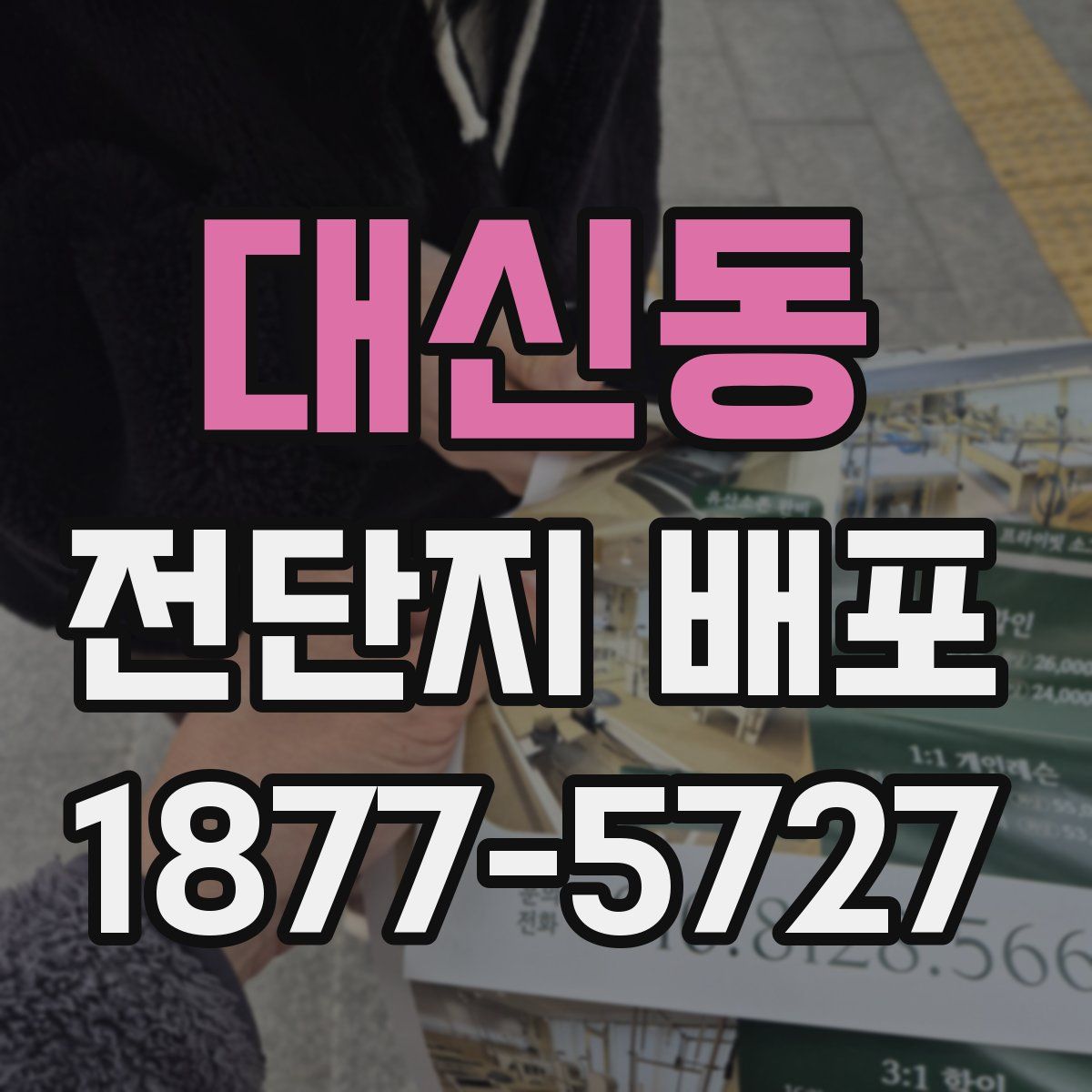 대신동 전단지 배포