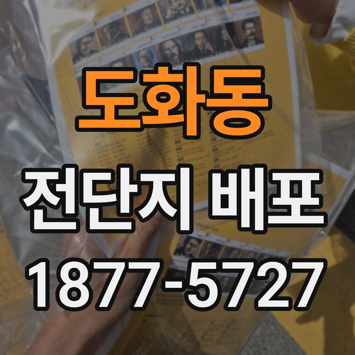도화동 전단지 배포
