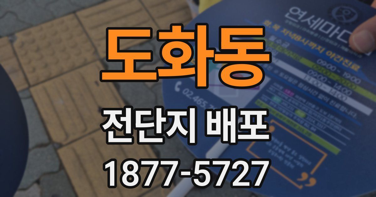 도화동 전단지 배포