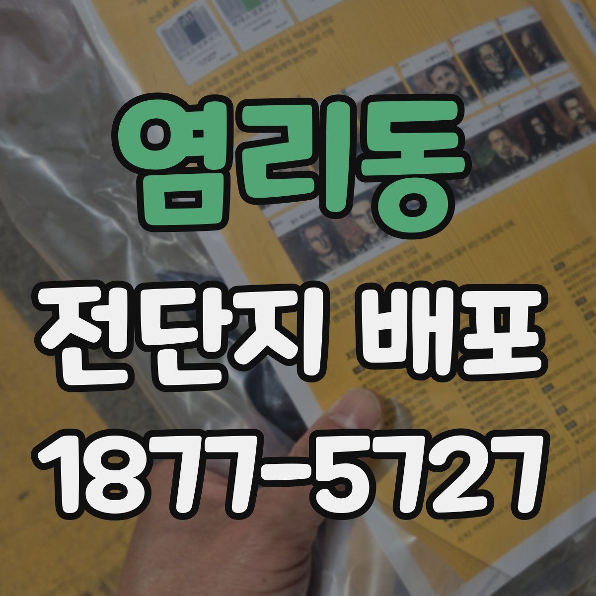 염리동 전단지 배포