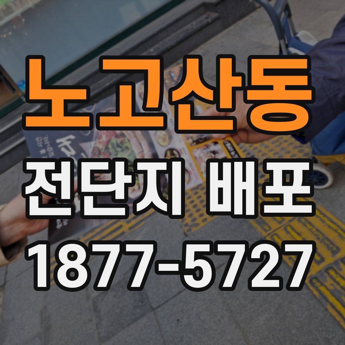 노고산동 전단지 배포