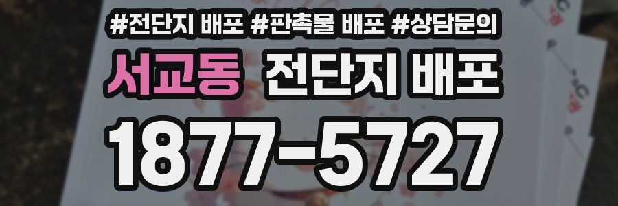 서교동 전단지 배포
