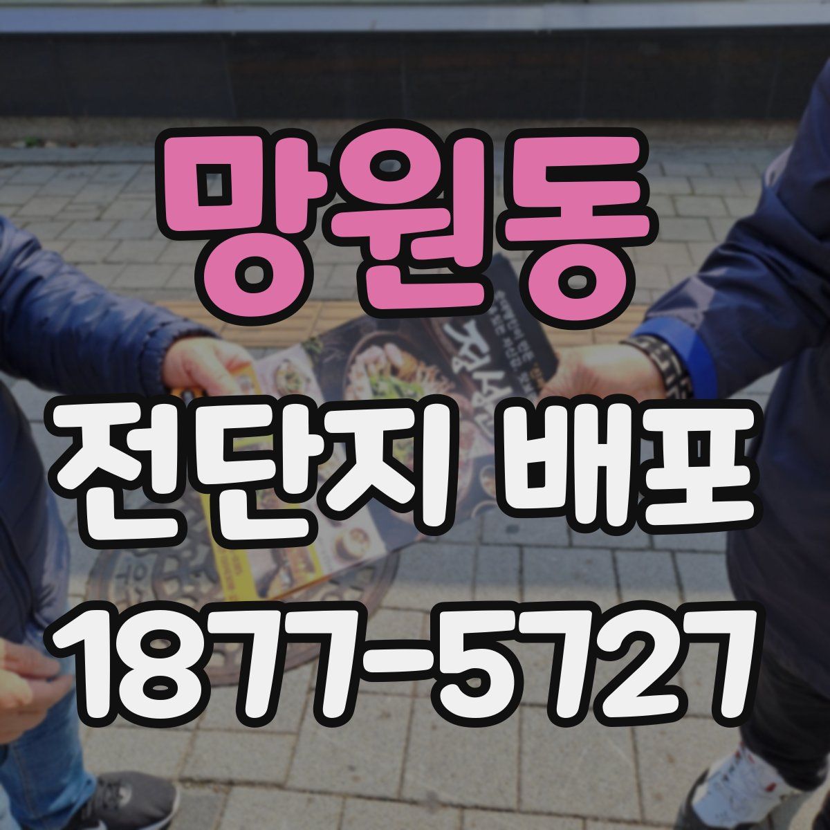 망원동 전단지 배포