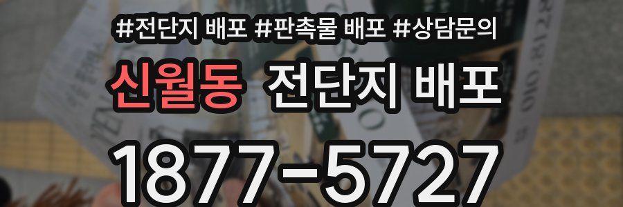 신월동 전단지 배포