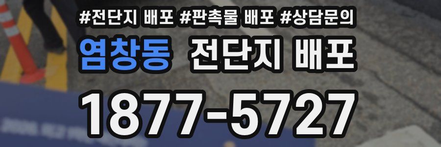 염창동 전단지 배포