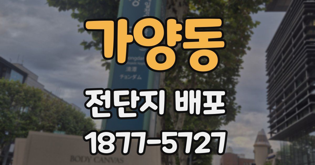가양동 전단지 배포