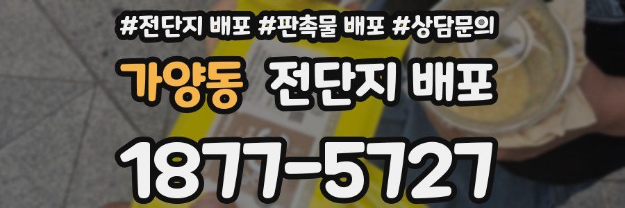 가양동 전단지 배포