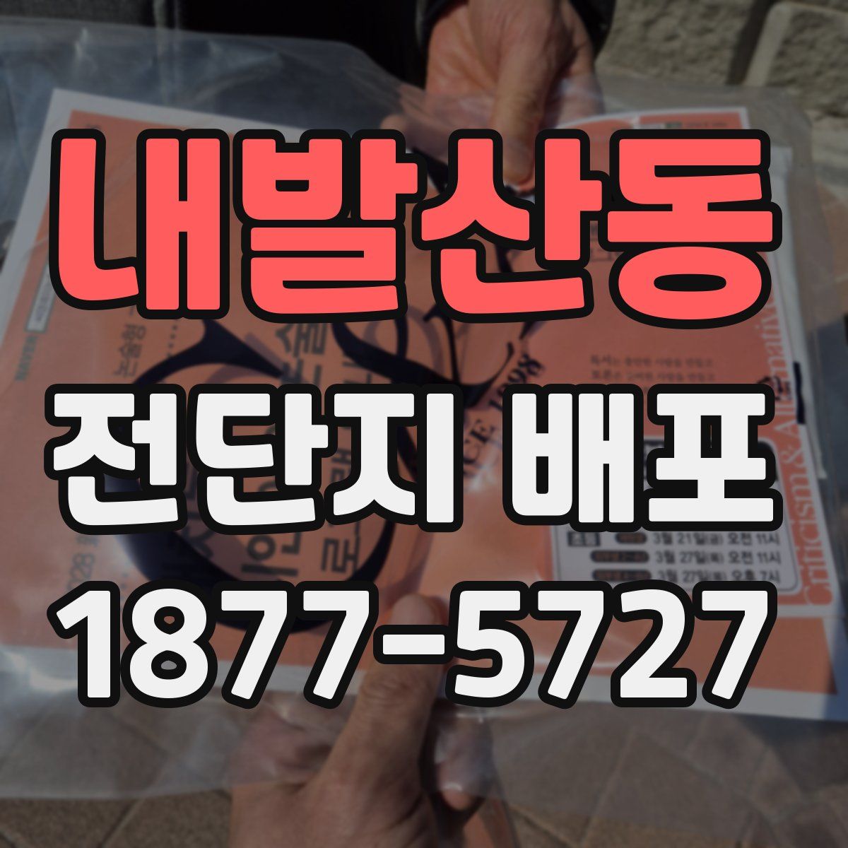 내발산동 전단지 배포