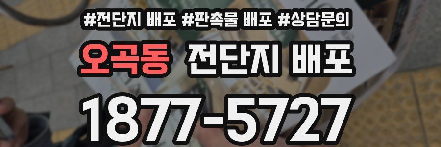 오곡동 전단지 배포