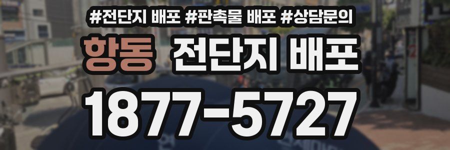 항동 전단지 배포