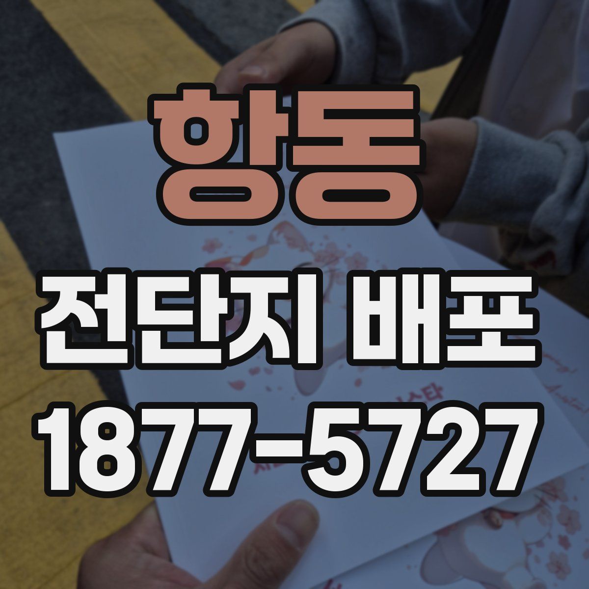 항동 전단지 배포